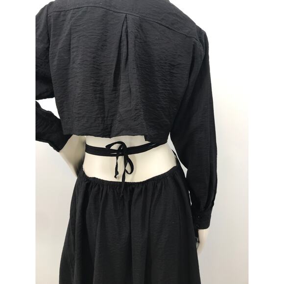 The Young Fabulous & Broke Black Open Back Maxi Dress Size Medium - Picture 10 of 14